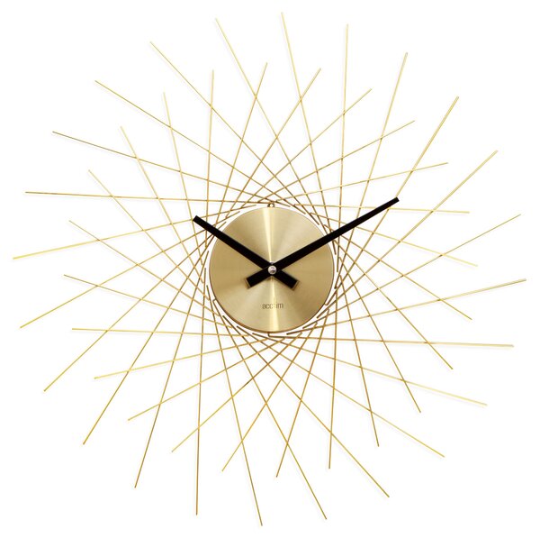 Acctim Lohne Large Quartz Wall Clock Gold