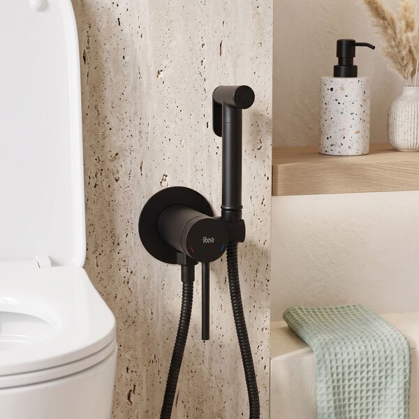 Bidet faucet Rea Foss Clif Black