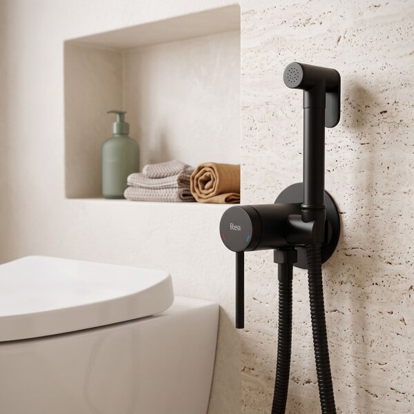 Bidet faucet Rea Foss Clif Black