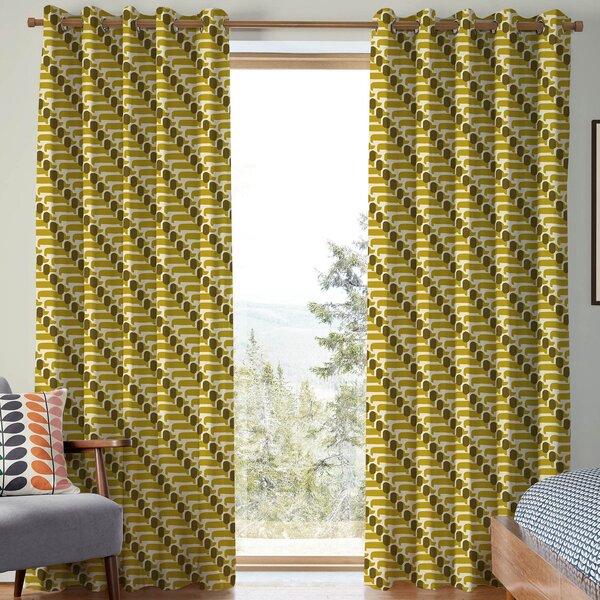 Orla Kiely Dog Show Made to Measure Curtain Yellow