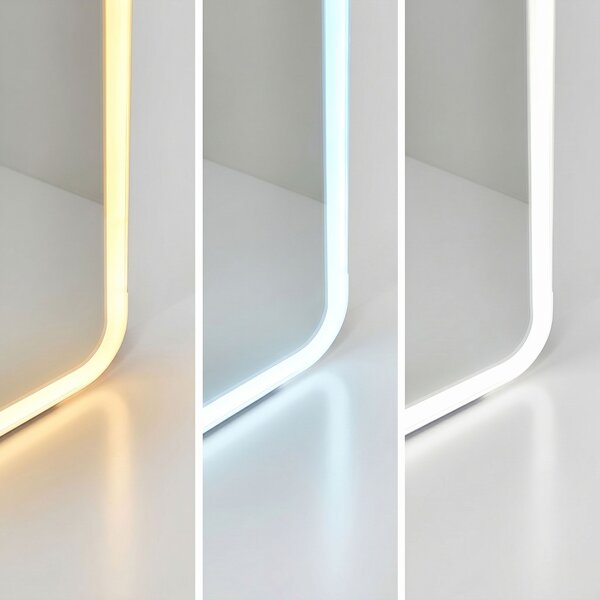 Mirror LED Classico 50x160cm Black