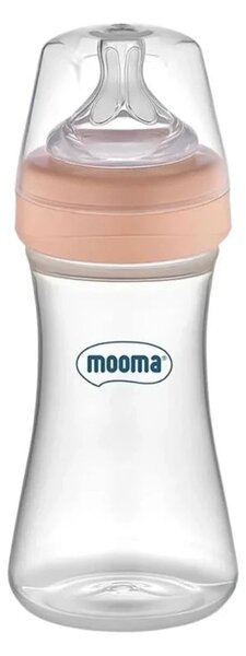 Mooma Kindy Bottle Fast Flow 18+ months 250ml - Old Rose