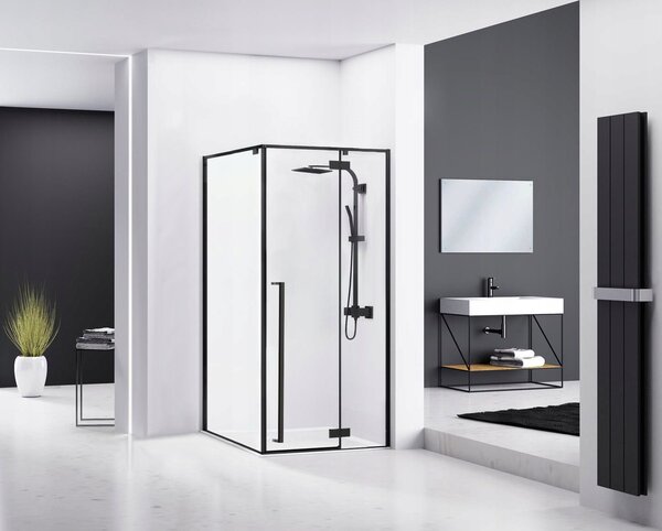 Shower enclosure Rea Fargo 90x90 Black Mat