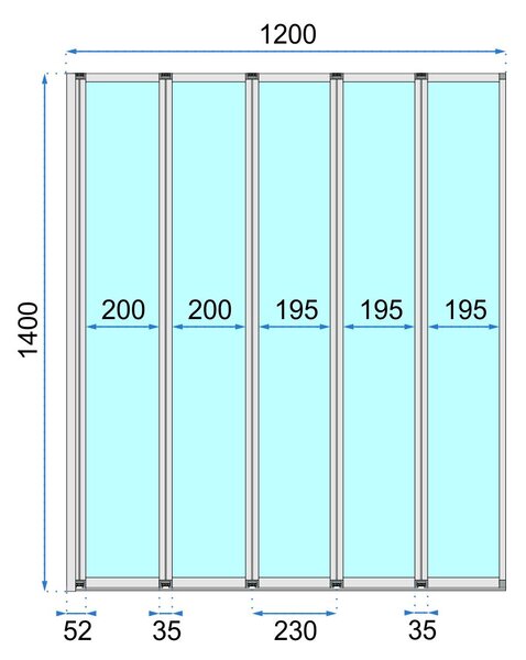 Bathtub screen Rea Idea 120