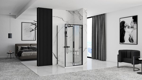 Shower enclosure Rea Rapid Slide Black