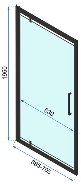 Shower enclosure corner Rea RAPID Swing