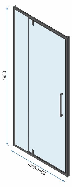 Shower enclosure corner Rea RAPID Swing