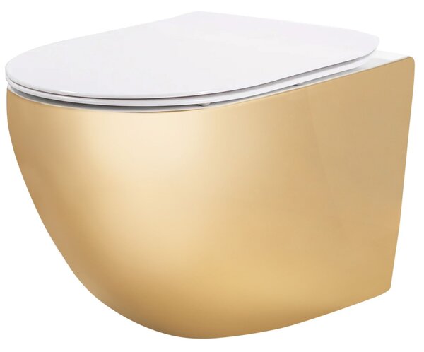 Toilet bowl Carlo Flat Mini Gold/White