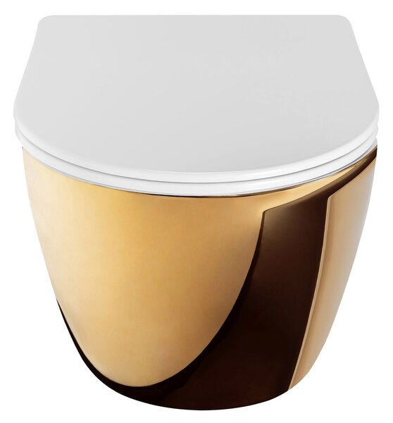 Toilet bowl Carlo Flat Mini Gold/White