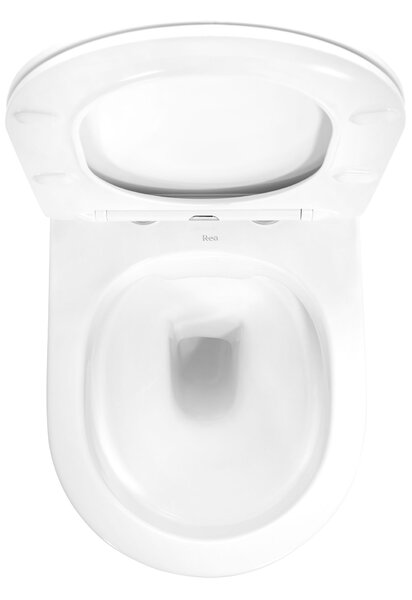 Toilet bowl Carlo white Mini Flat Gold Edge