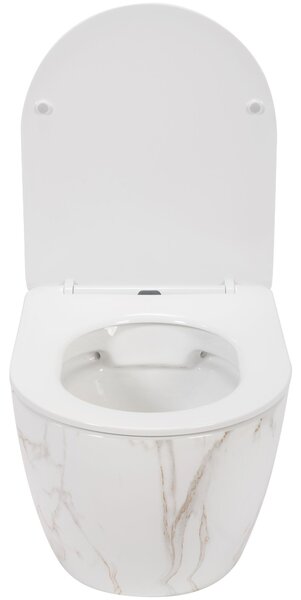 Toilet bowl Rea Carlos Slim Rimless Aiax Shiny