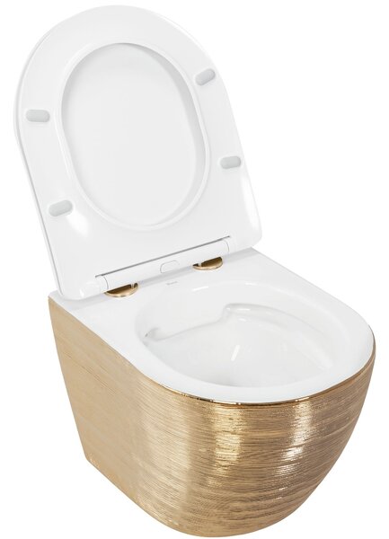 Toilet bowl Carlo Flat Brush Gold