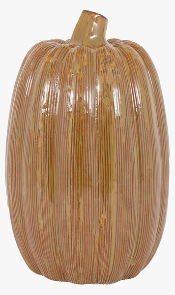 Autumnal Ceramic Pumpkin in Rust