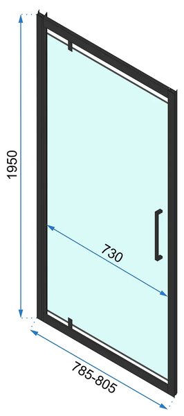 Shower doors Rapid Swing 80