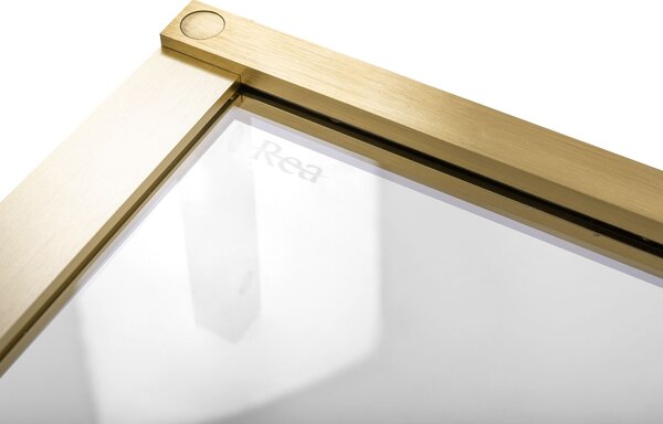 Shower enclosure REA Hugo 80x80 Gold Brush
