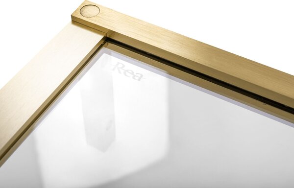 Shower enclosure REA Hugo 90x100 Gold Brush
