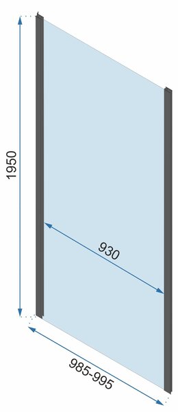 Shower enclosure Rapid Slide Chrom