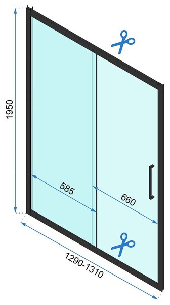 Shower enclosure Rapid Slide Chrom