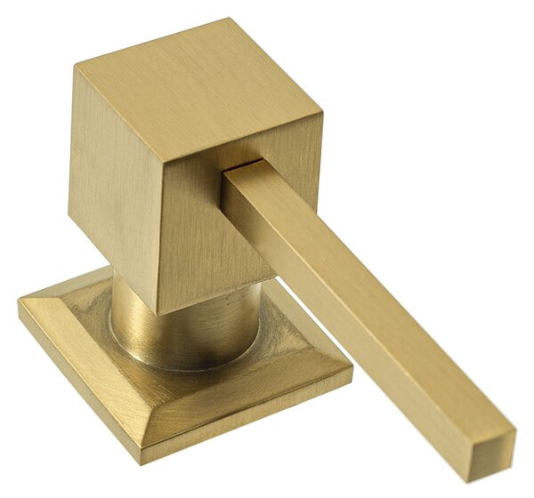 Soap dispenser gold brush square