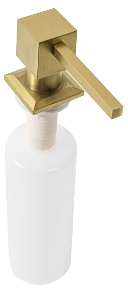 Soap dispenser gold brush square