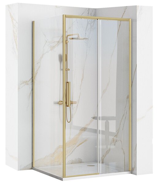 Shower enclosure Rapid Slide Gold Brush