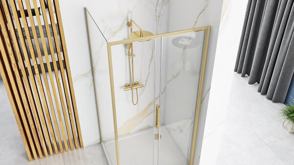 Shower enclosure Rapid Slide Gold Brush