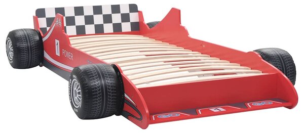 Children's Race Car Bed 90x200 cm Red