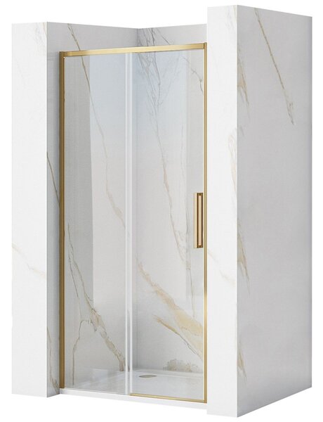 Shower door REA Rapid Slide 100 Gold Brush