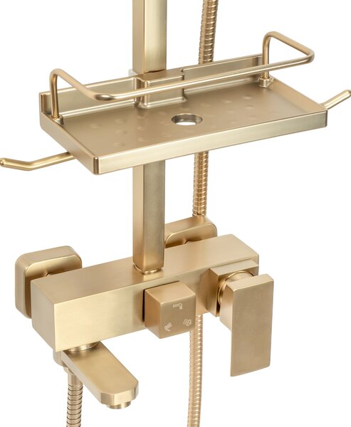 Shower set REA JACK BRUSHED GOLD