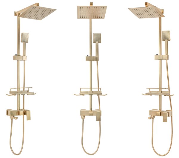 Shower set REA JACK BRUSHED GOLD