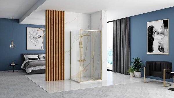 Shower enclosure -corner Rea Rapid Fold Gold