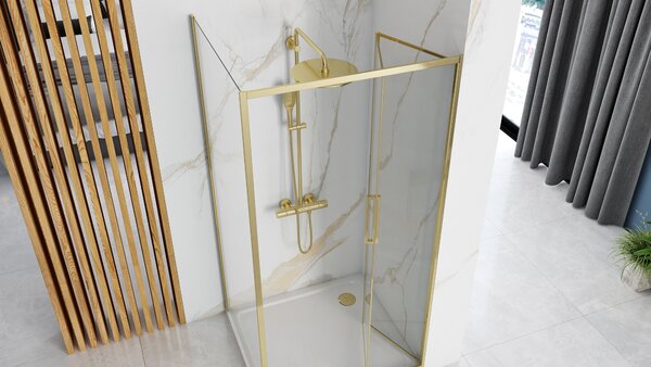 Shower enclosure -corner Rea Rapid Fold Gold