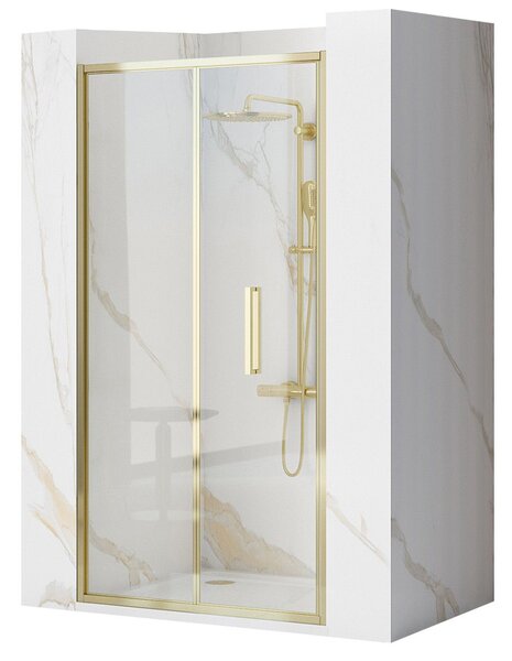 Shower door REA Rapid Fold 90 Gold