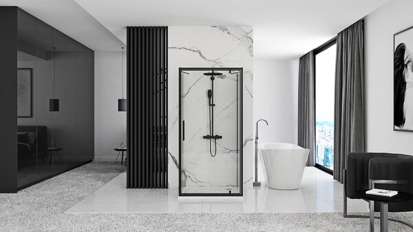 Shower enclosure corner Rea RAPID Swing Black