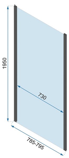 Shower enclosure REA Rapid Slide Chrome