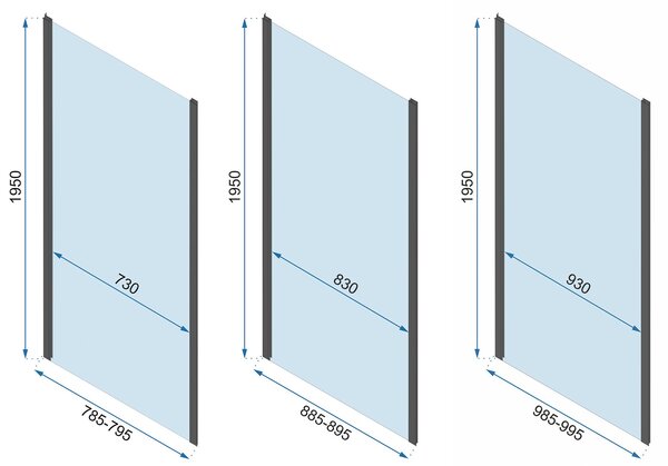 Shower enclosure REA Rapid Slide Chrome