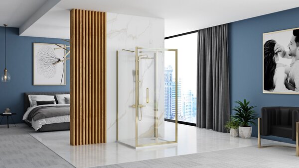 Shower enclosure REA Rapid Fold Gold