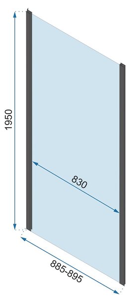 Shower enclosure REA Rapid Slide Chrome