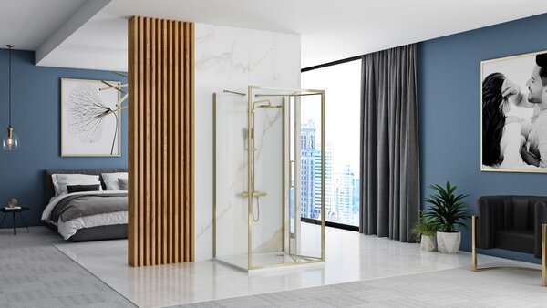 Shower enclosure REA Rapid Fold Gold