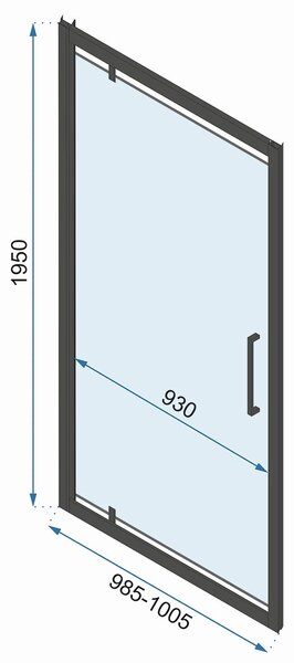 Shower enclosure REA Rapid Swing Chrome