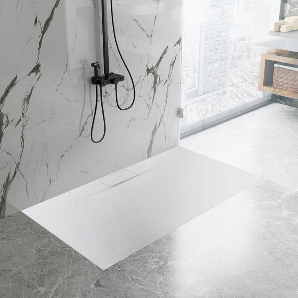 Shower tray Bazalt Long White 90x120