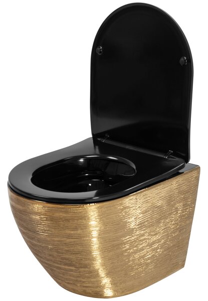 Toilet bowl Carlo Flat Brush Gold