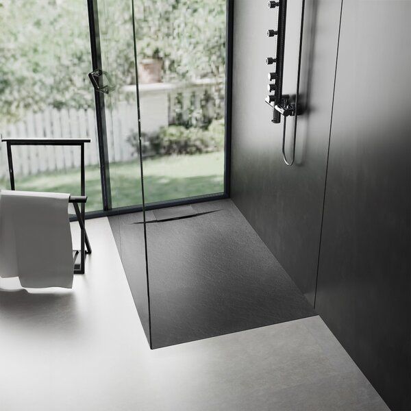 Shower tray Bazalt Black 80x100