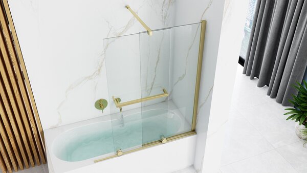 Bathtub screen Rea Fabian Gold 100