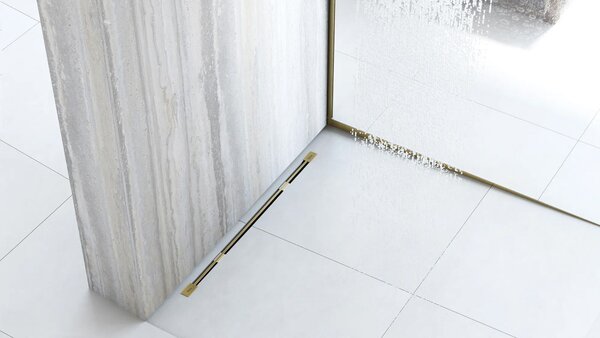 Shower tray skirting panel 120cm Brush Gold