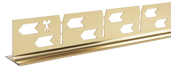 Shower tray skirting panel 120cm Brush Gold
