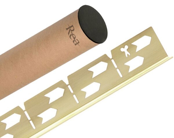 Shower tray skirting panel 120cm Brush Gold