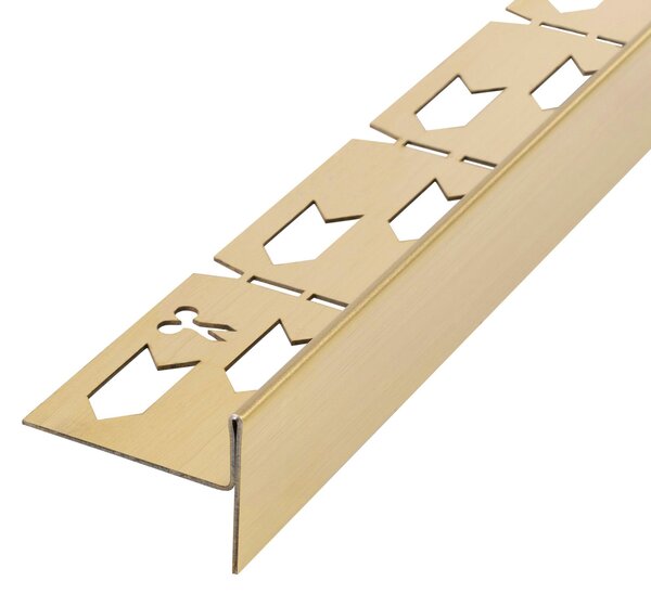 Shower tray skirting panel 120cm Brush Gold