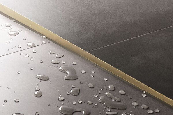 Shower tray skirting panel 120cm Brush Gold
