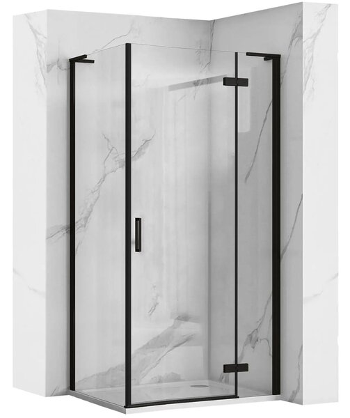 Shower enclosure REA Hugo Black 80x80